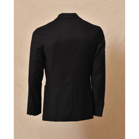 Veste de costume en laine noire Cruna