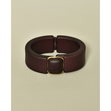 Bracelet jonc violet à fermeture magnétique Ka