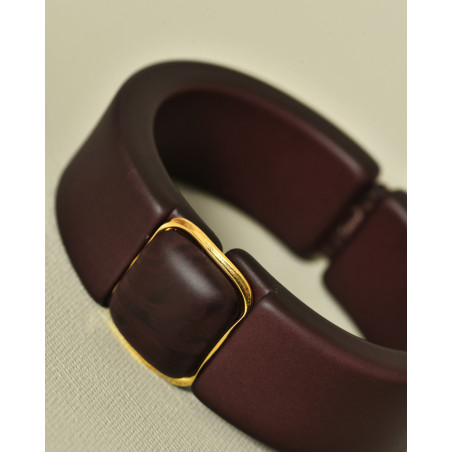 Bracelet jonc violet à fermeture magnétique Ka