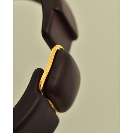 Bracelet jonc violet à fermeture magnétique Ka