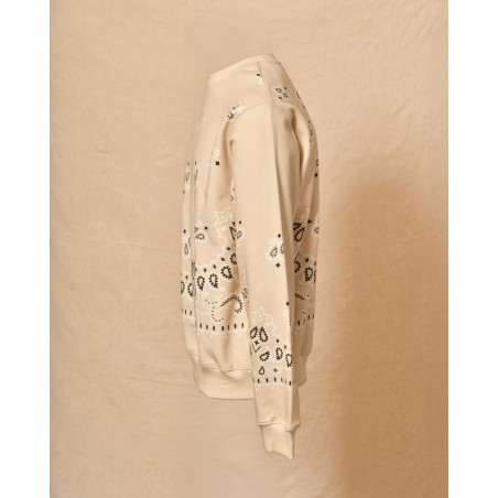 Sweat imprimé bandana beige Archives 18-20
