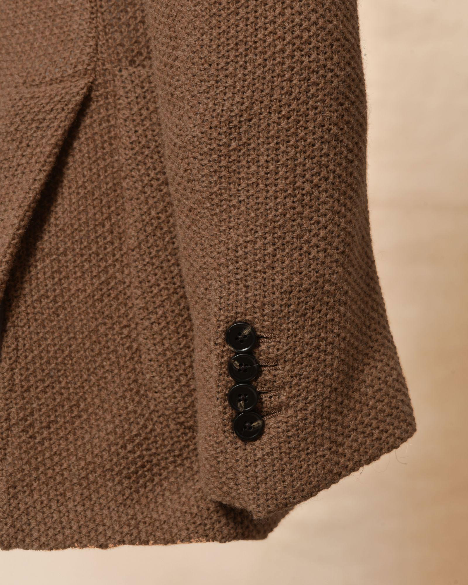 Veste blazer en maille marron Roda