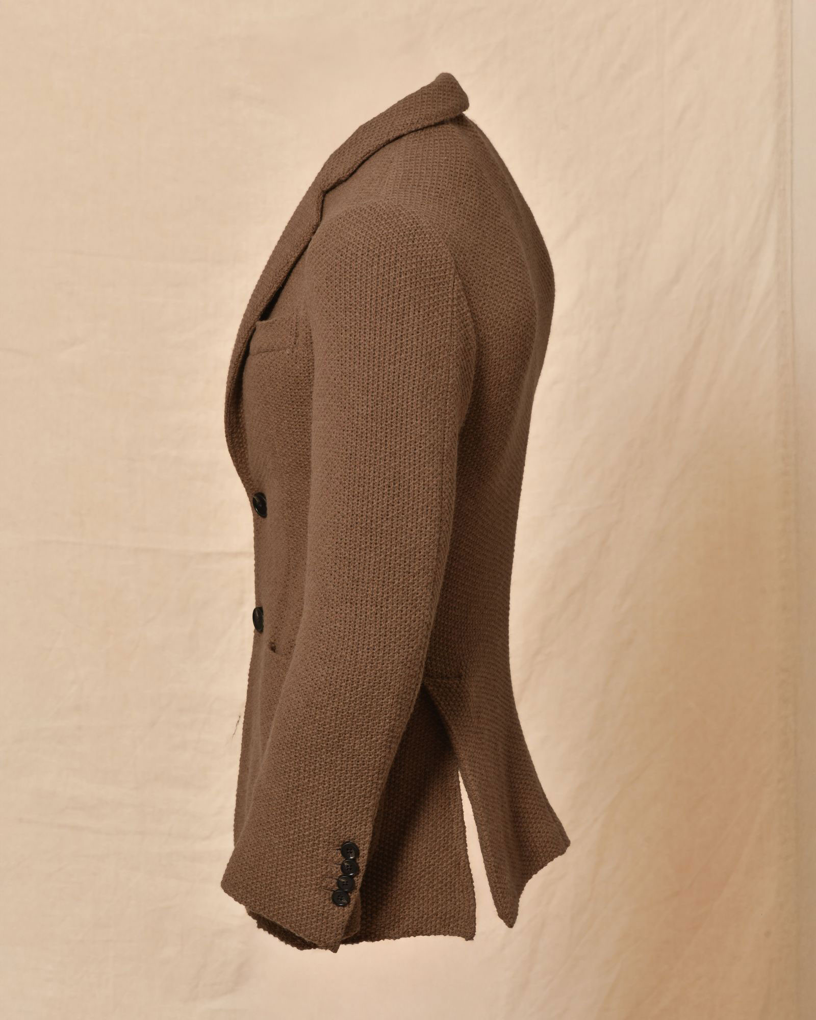 Veste blazer en maille marron Roda