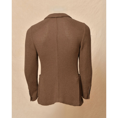 Veste blazer en maille marron Roda