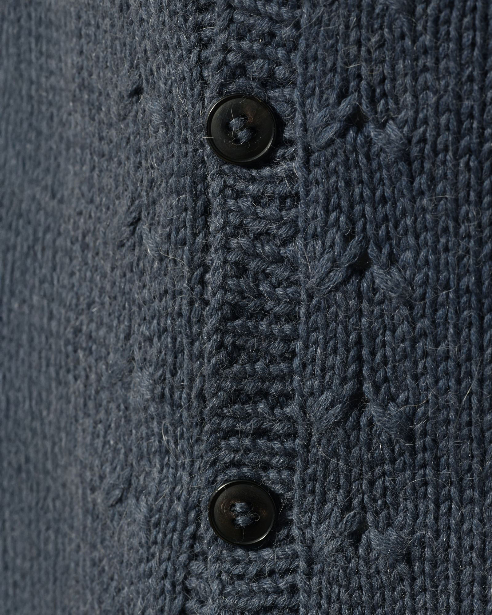 Gilet en alpaga bleu Tremblay Alvergne