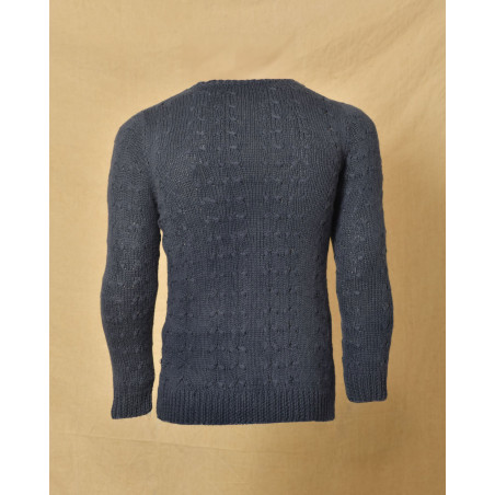 Gilet en alpaga bleu Tremblay Alvergne