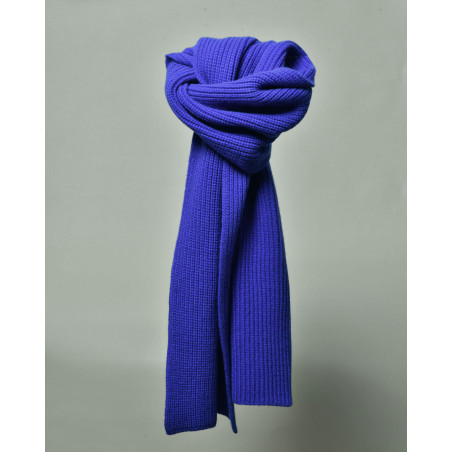 Echarpe en laine bleu Cruna