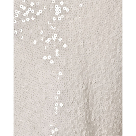 Top à sequins blancs Co.Go