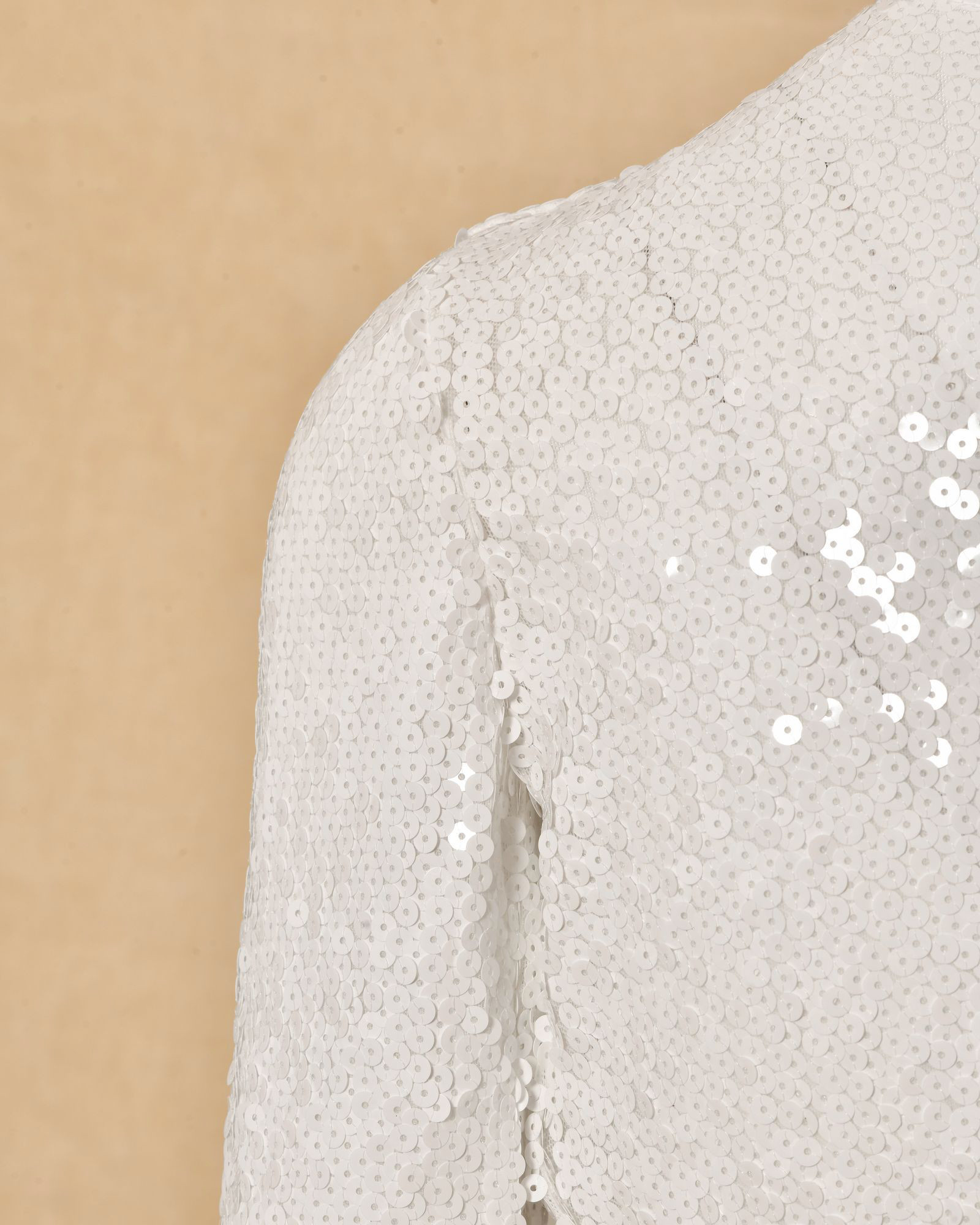 Top à sequins blancs Co.Go