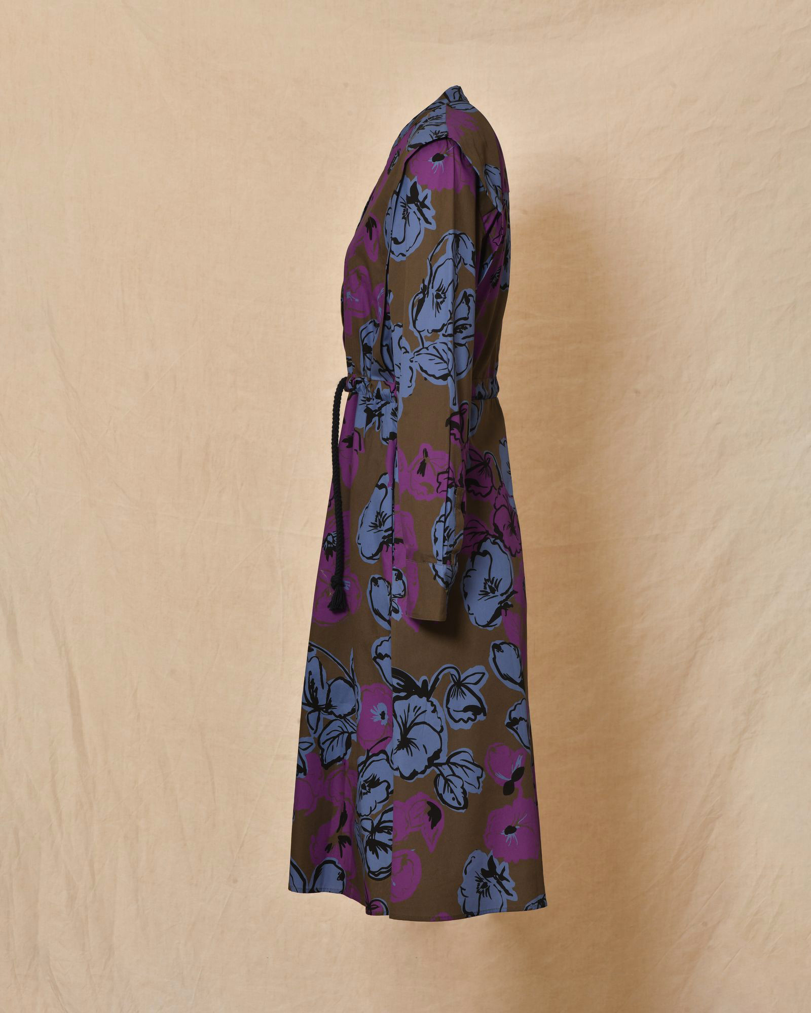 Robe midi imprimée florale et ceinturée Chloé Stora