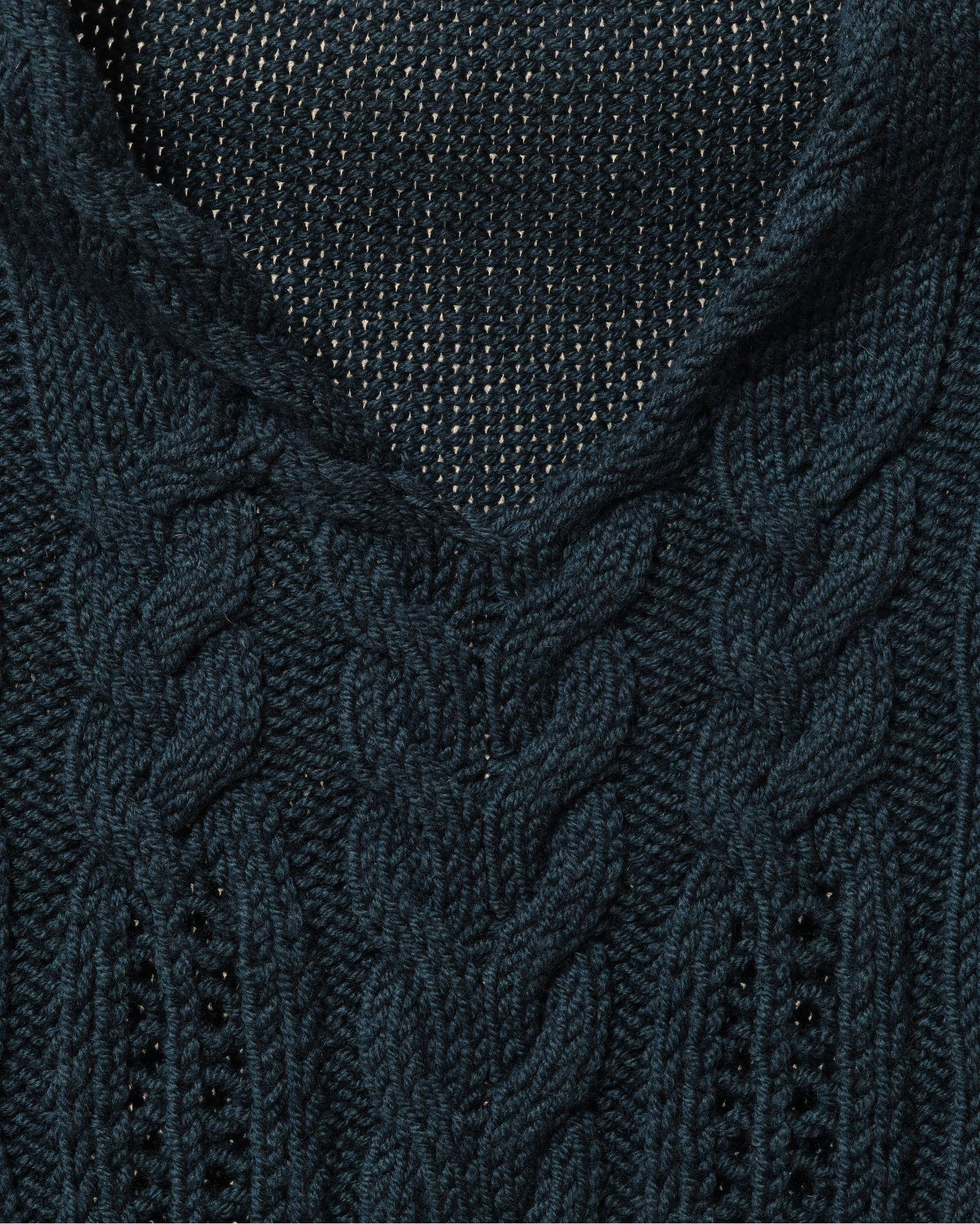 Pull en laine sans manches vert foncé Pomandère