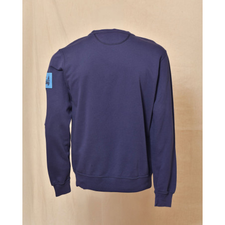 Sweat bleu à logo bouclette Best Company