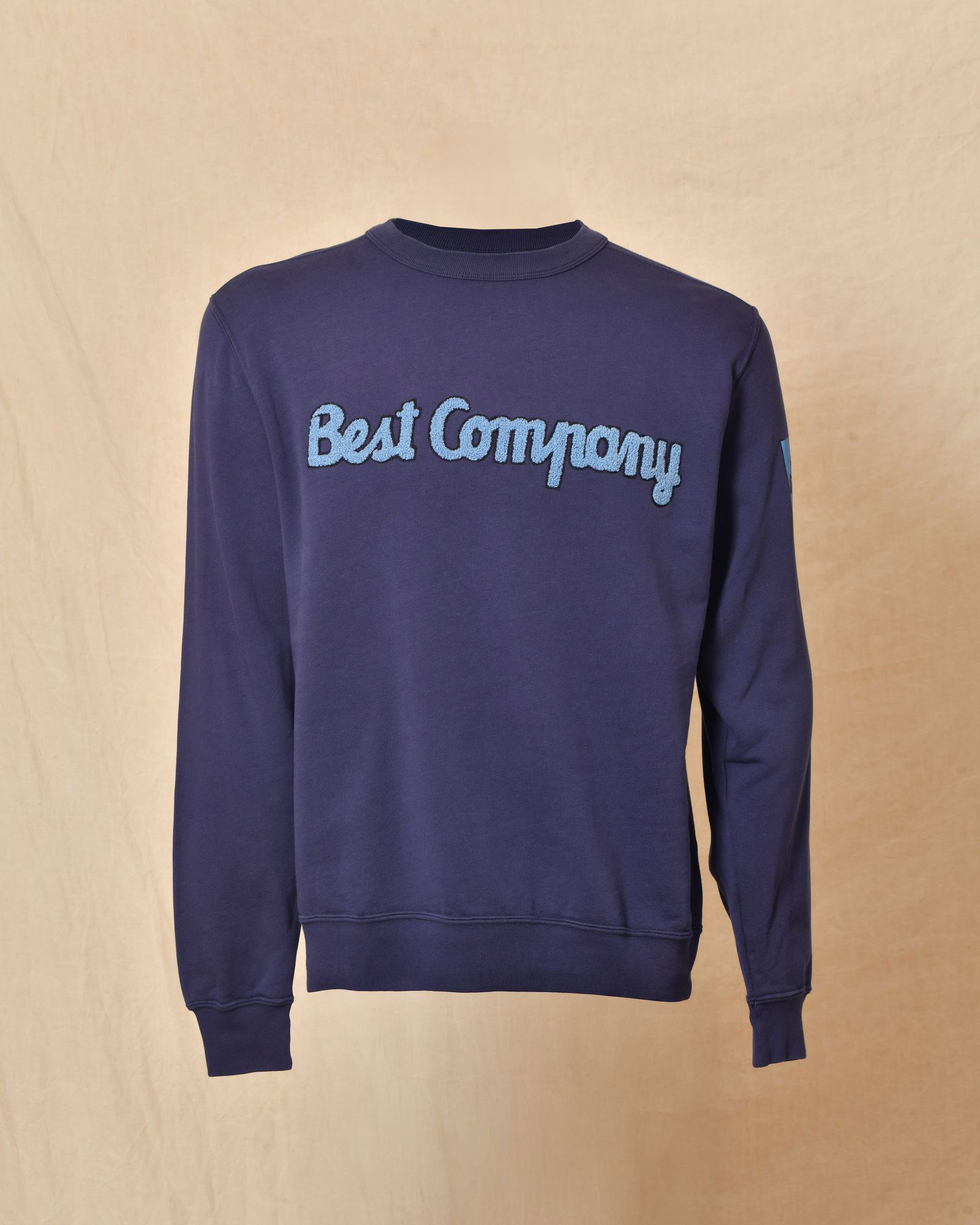 Sweat bleu à logo bouclette Best Company