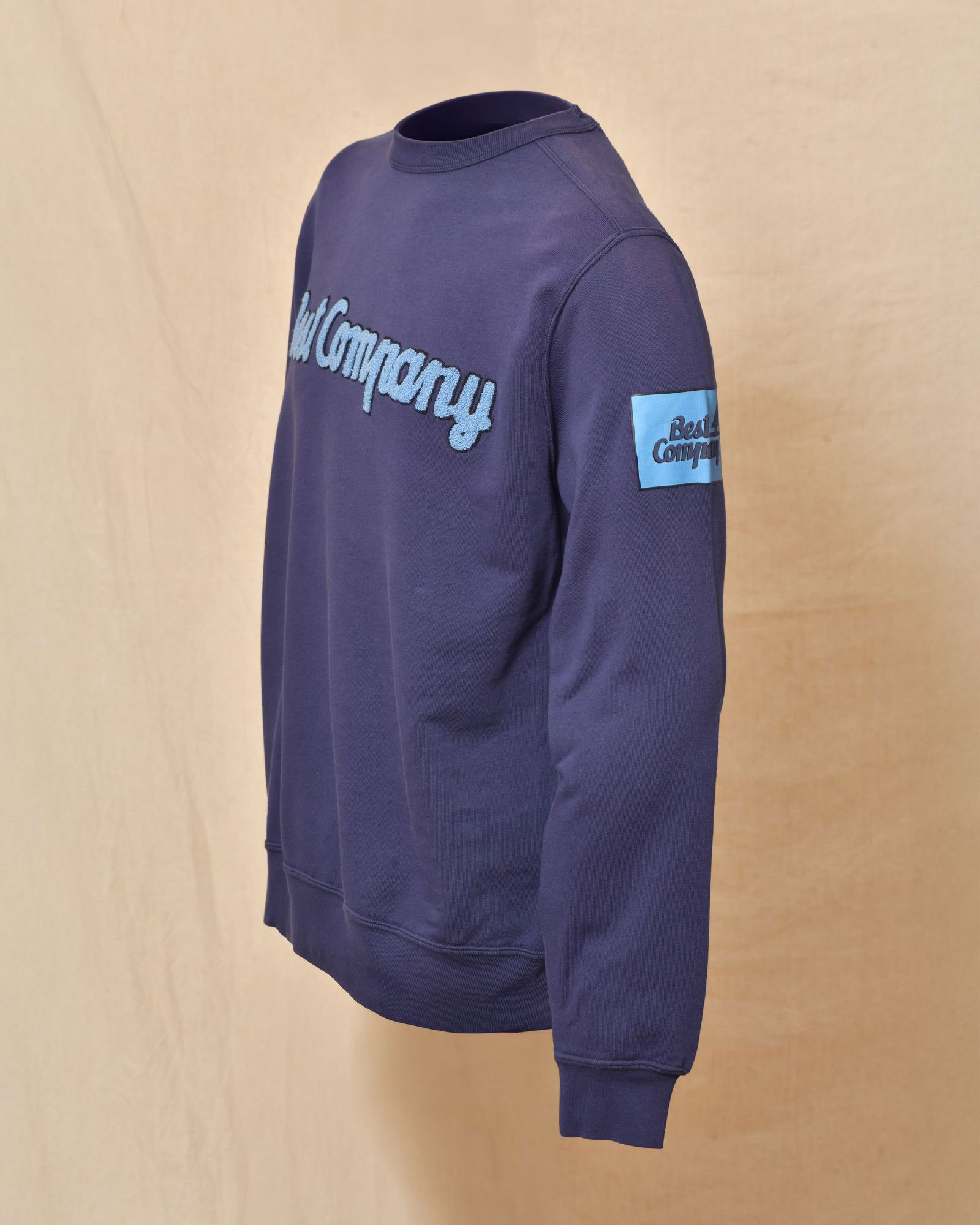 Sweat bleu à logo bouclette Best Company