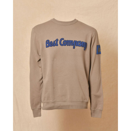 Sweat kaki à logo bouclette Best Company