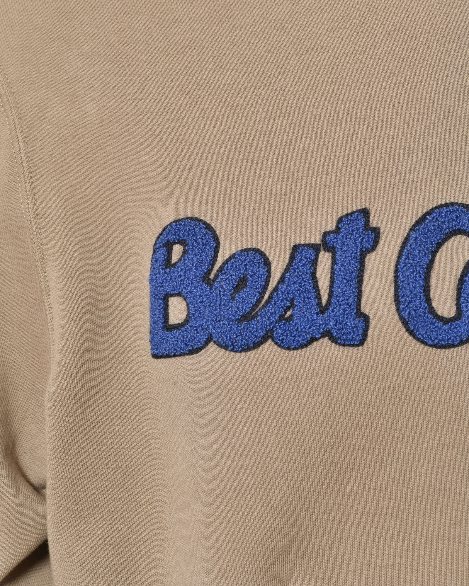 Sweat kaki à logo bouclette Best Company