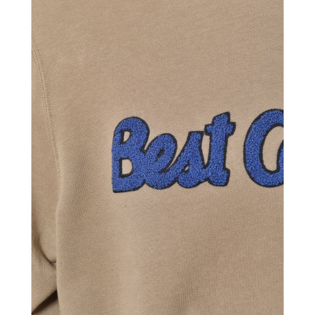 Sweat kaki à logo bouclette Best Company