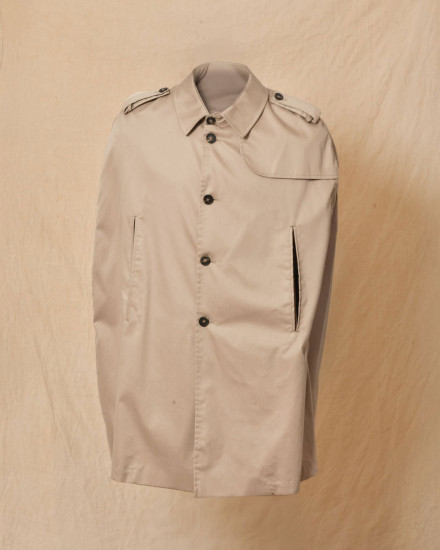 Cape trench-coat imperméable beige Ly Adams