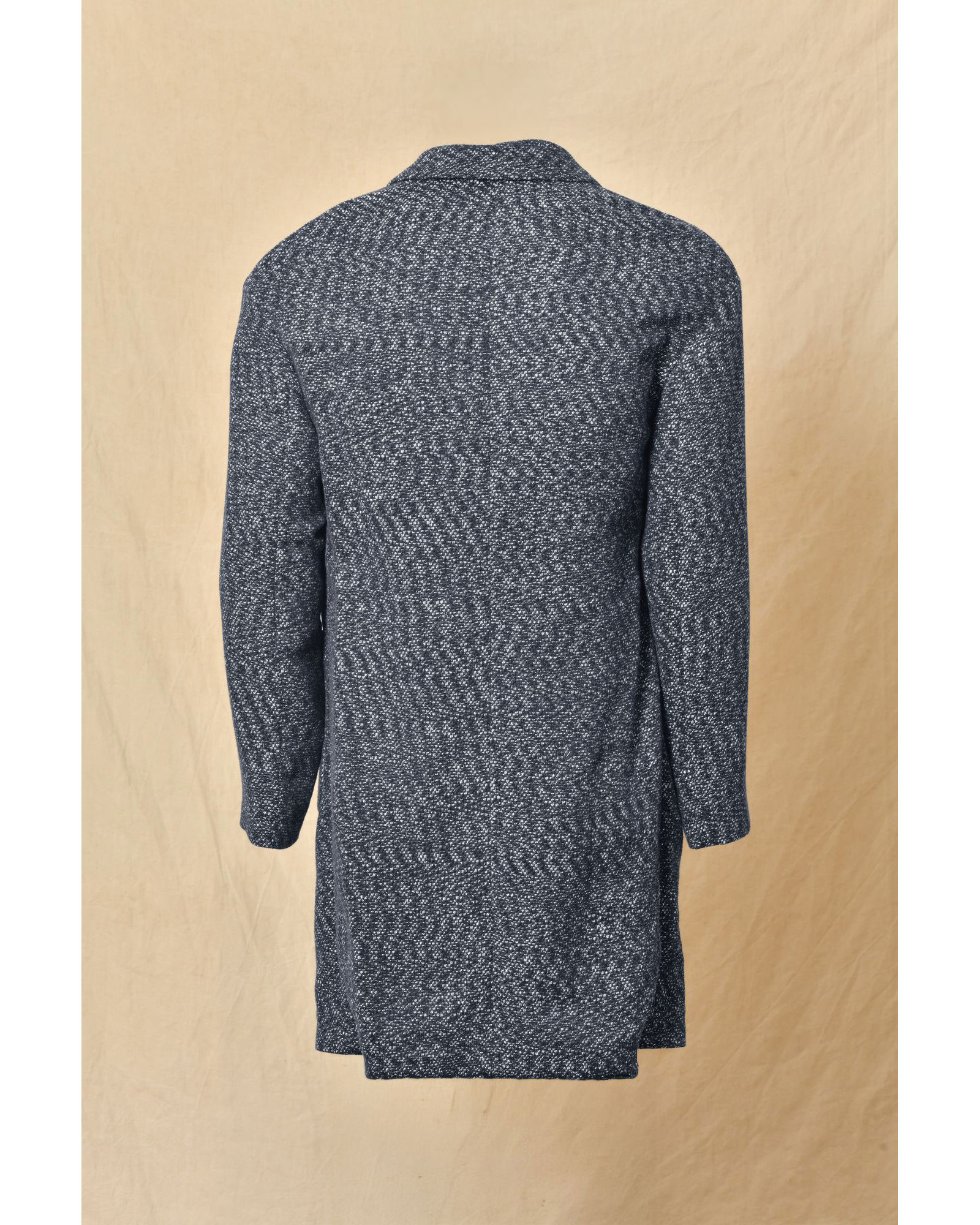 Manteau en coton bleu à motifs blancs Ly Adams