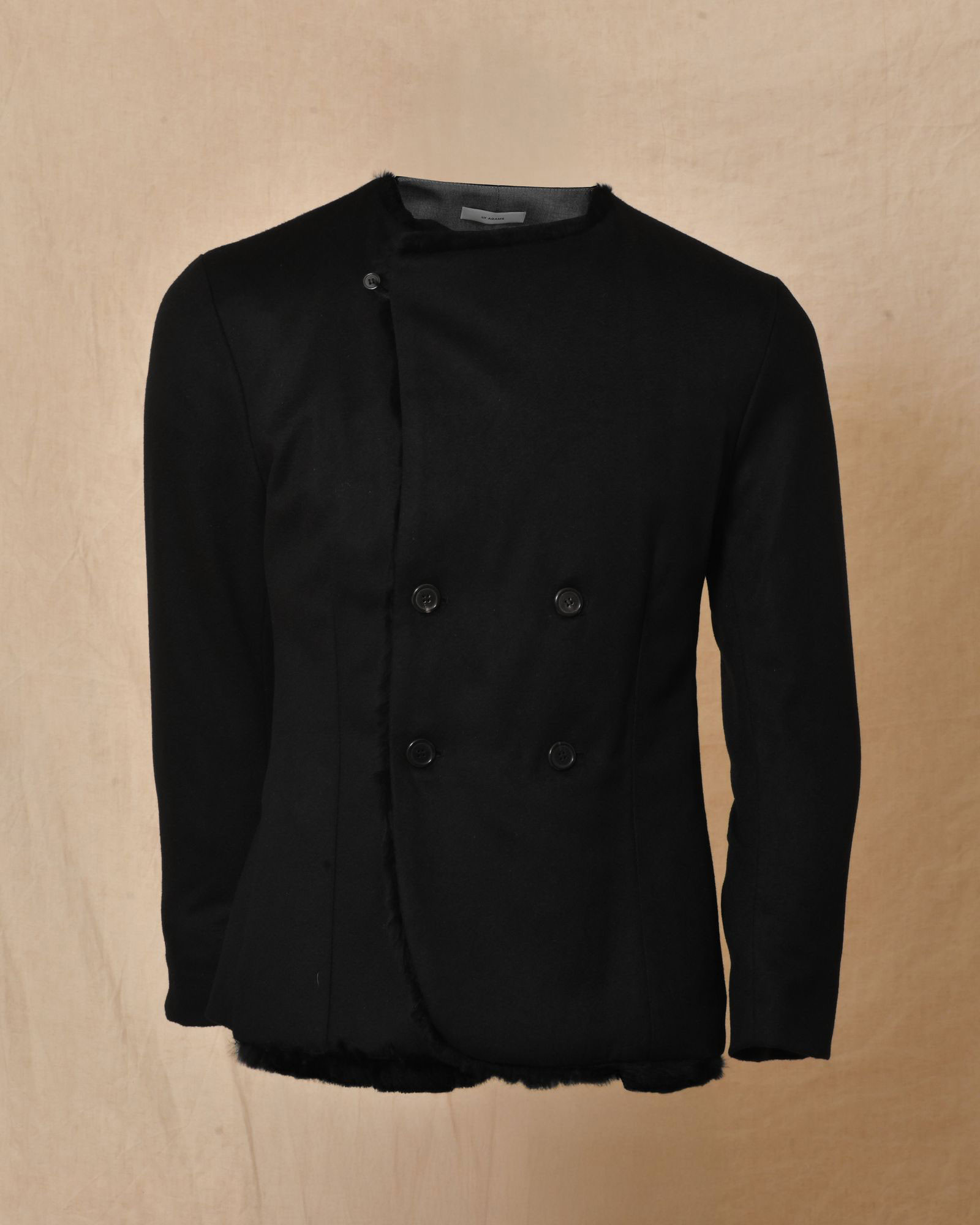 Blouson en cachemire et lapin noir Ly Adams