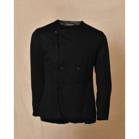 Blouson en cachemire et lapin noir Ly Adams
