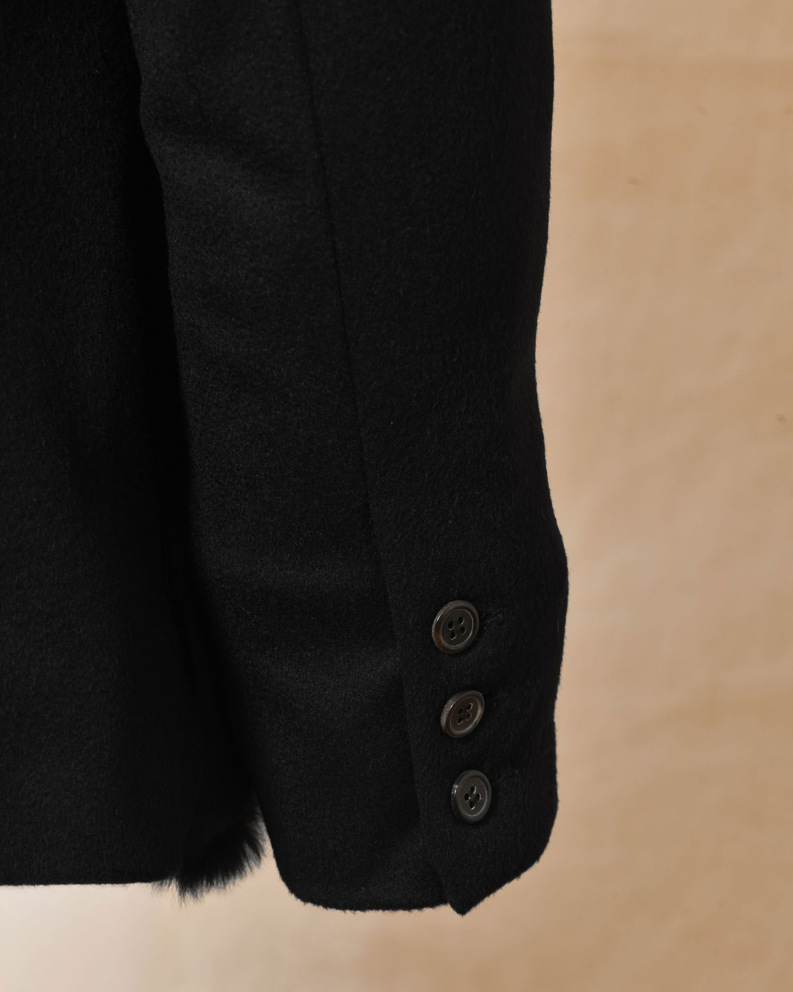 Blouson en cachemire et lapin noir Ly Adams