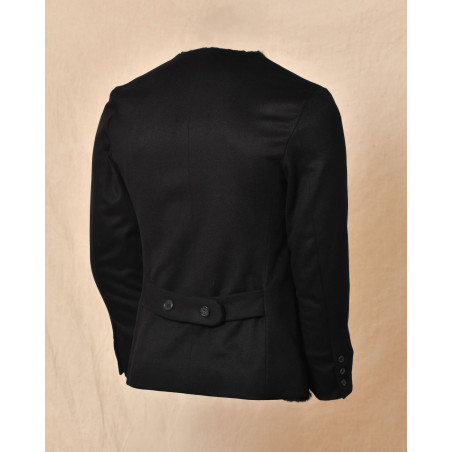 Blouson en cachemire et lapin noir Ly Adams