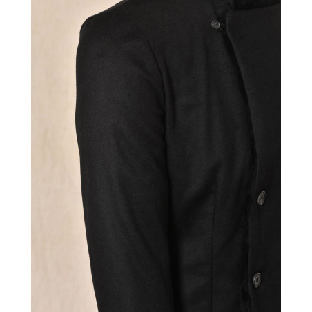 Blouson en cachemire et lapin noir Ly Adams