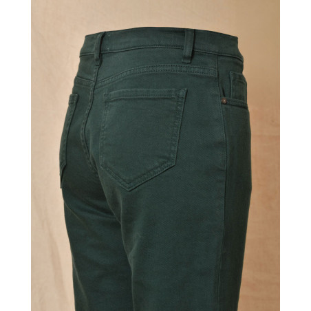Jean en coton vert foncé P.A.R.O.S.H