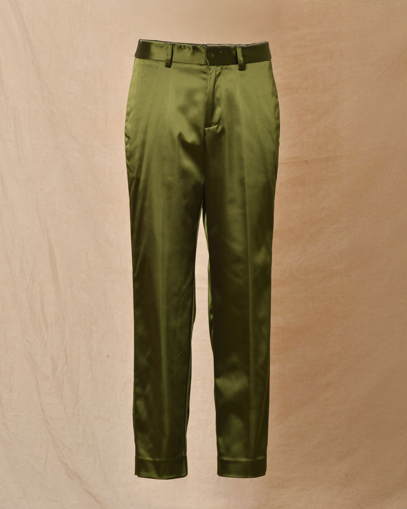 Pantalon en satin kaki P.A.R.O.S.H