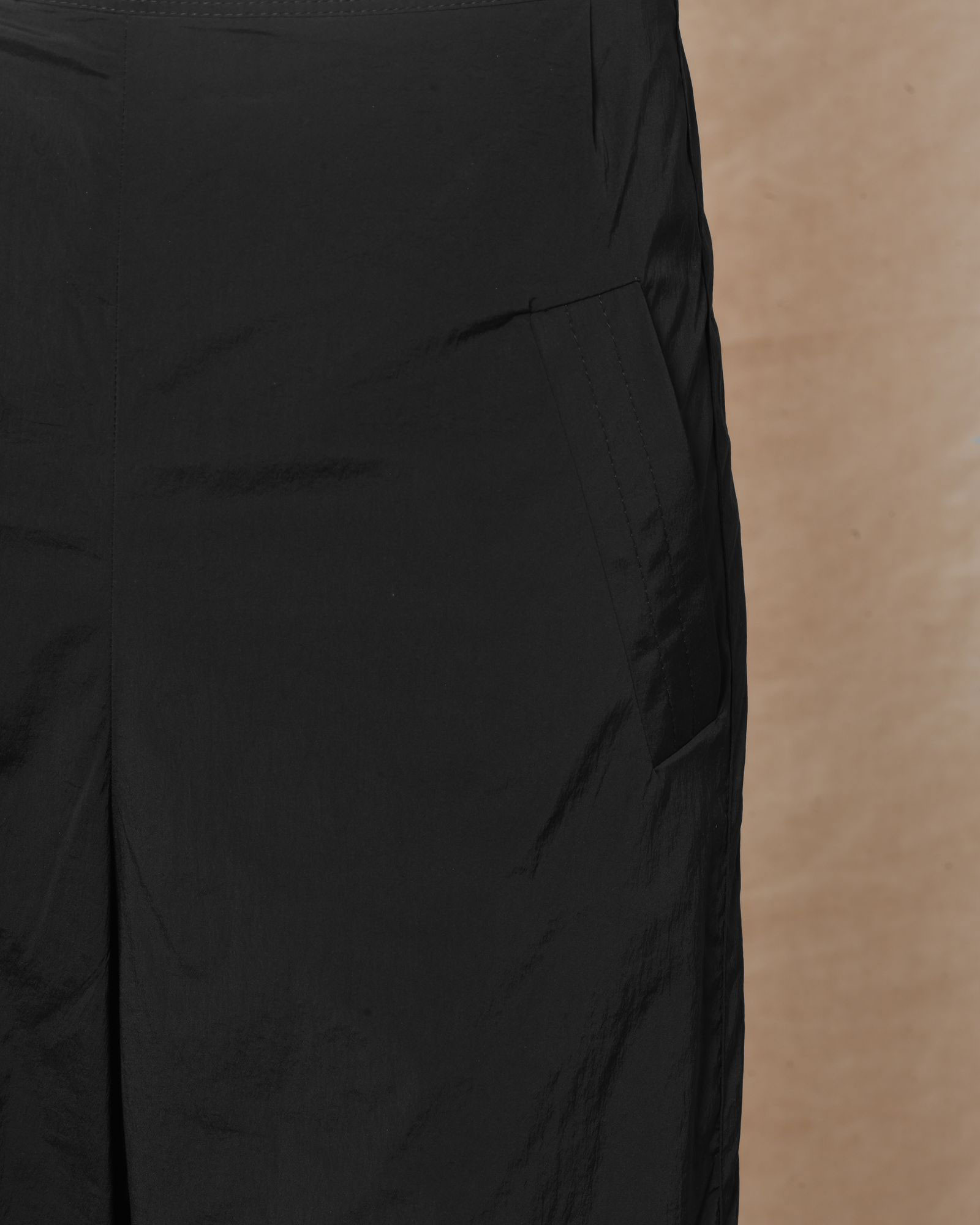 Pantalon en tissu technique noir Malloni