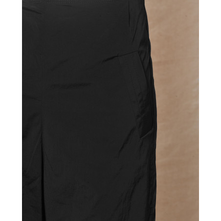 Pantalon en tissu technique noir Malloni