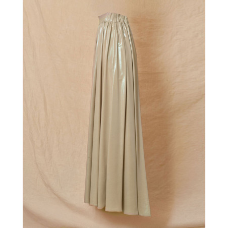 Jupe longue beige métallisée Co.Go