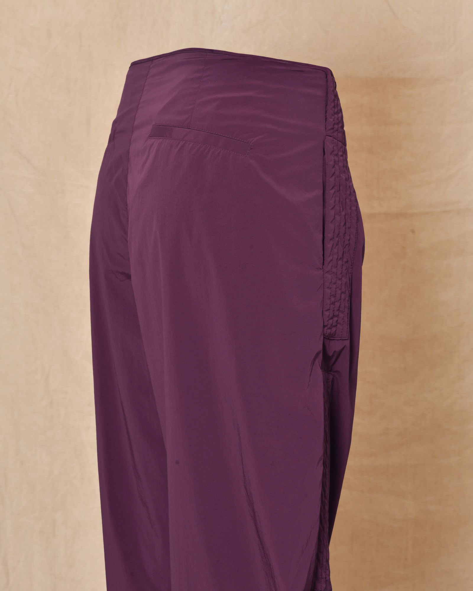 Pantalon en tissu technique violet Malloni
