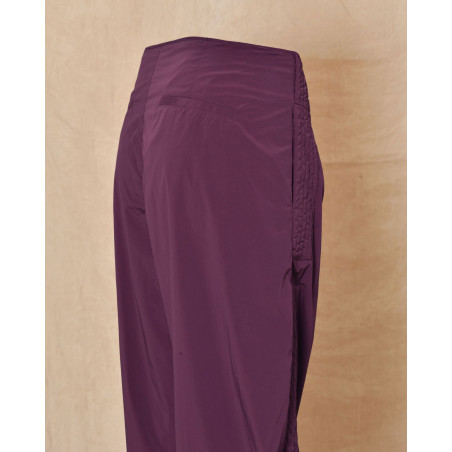 Pantalon en tissu technique violet Malloni