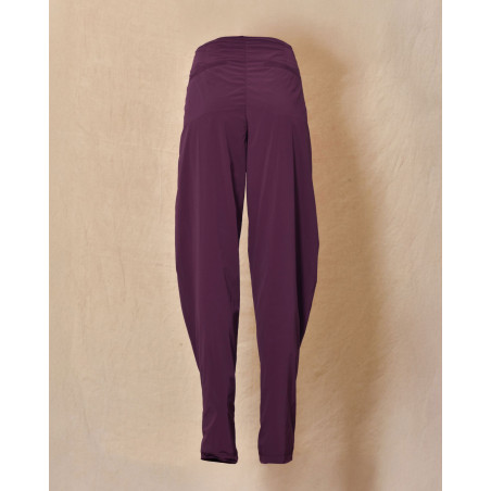 Pantalon en tissu technique violet Malloni