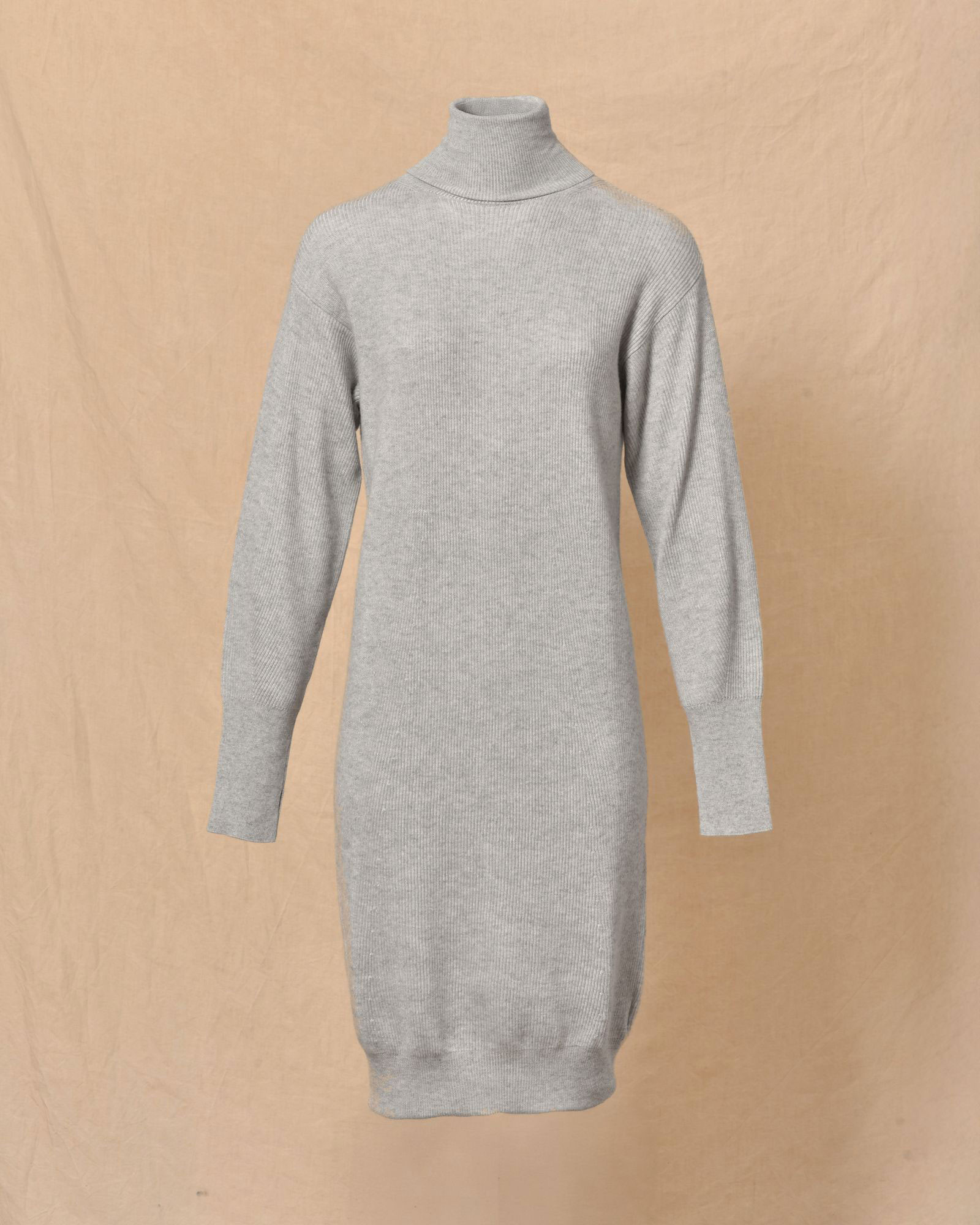 Robe en laine grise  à col roulé Lorena Antoniazzi