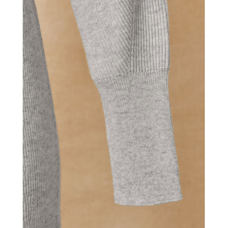 Robe en laine grise  à col roulé Lorena Antoniazzi