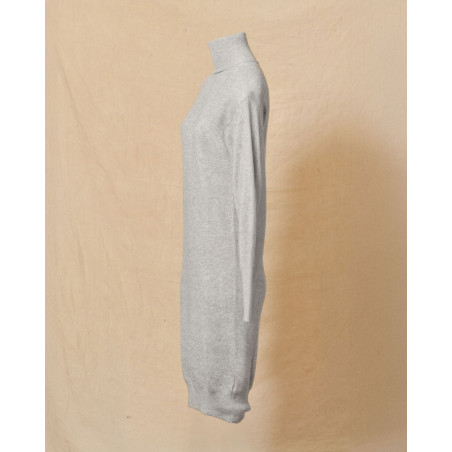 Robe en laine grise  à col roulé Lorena Antoniazzi