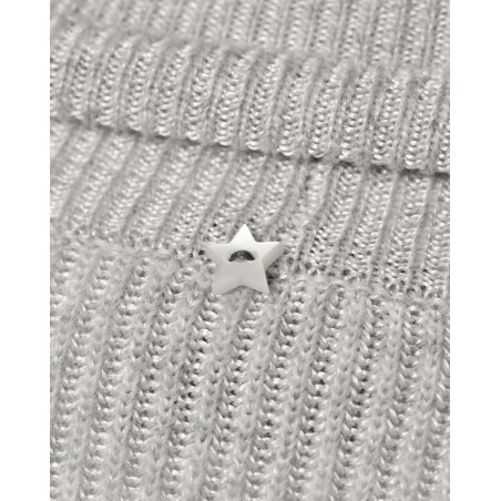 Robe en laine grise  à col roulé Lorena Antoniazzi