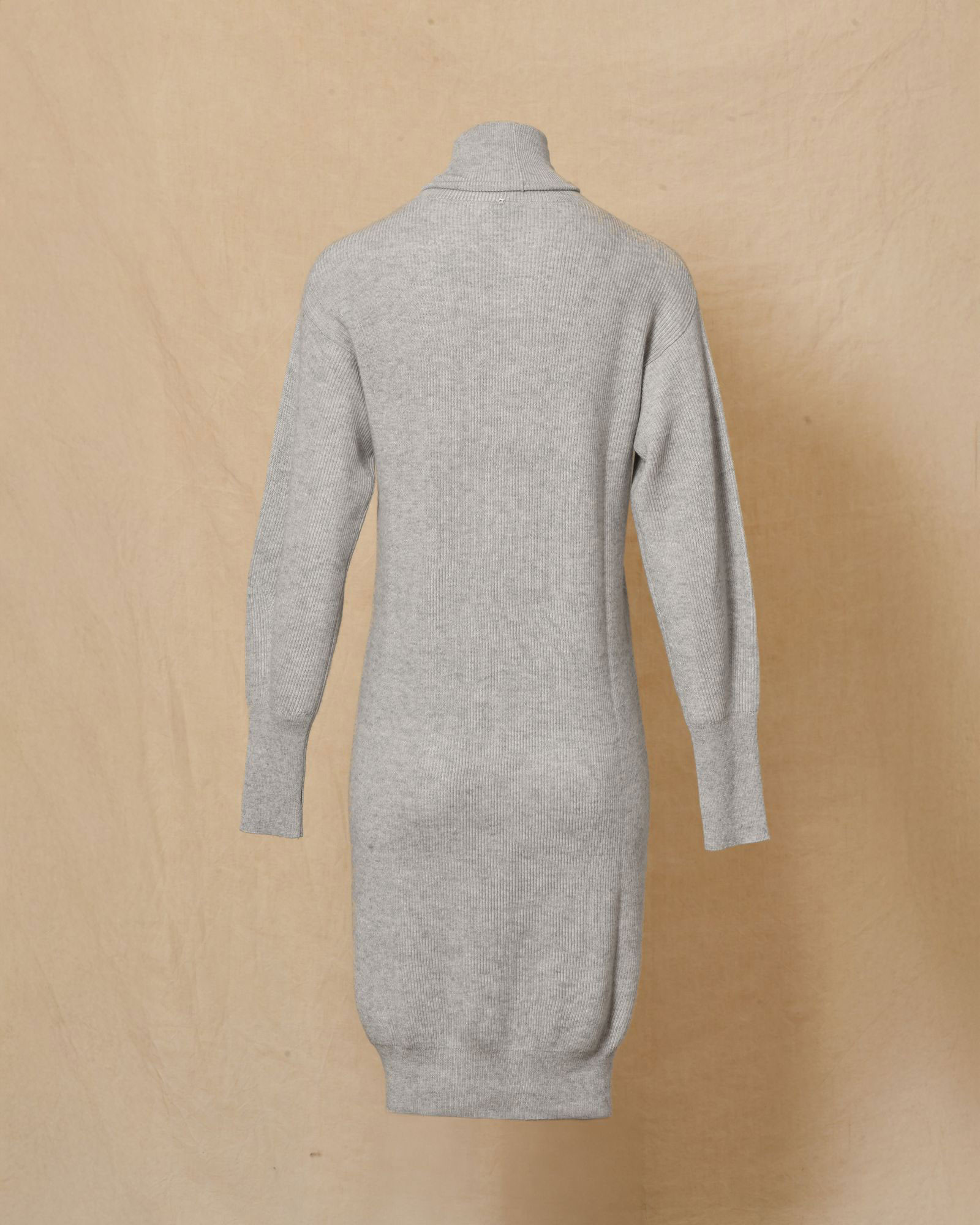 Robe en laine grise  à col roulé Lorena Antoniazzi