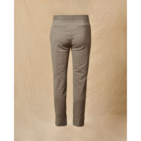 Pantalon en coton gris Lorena Antoniazzi