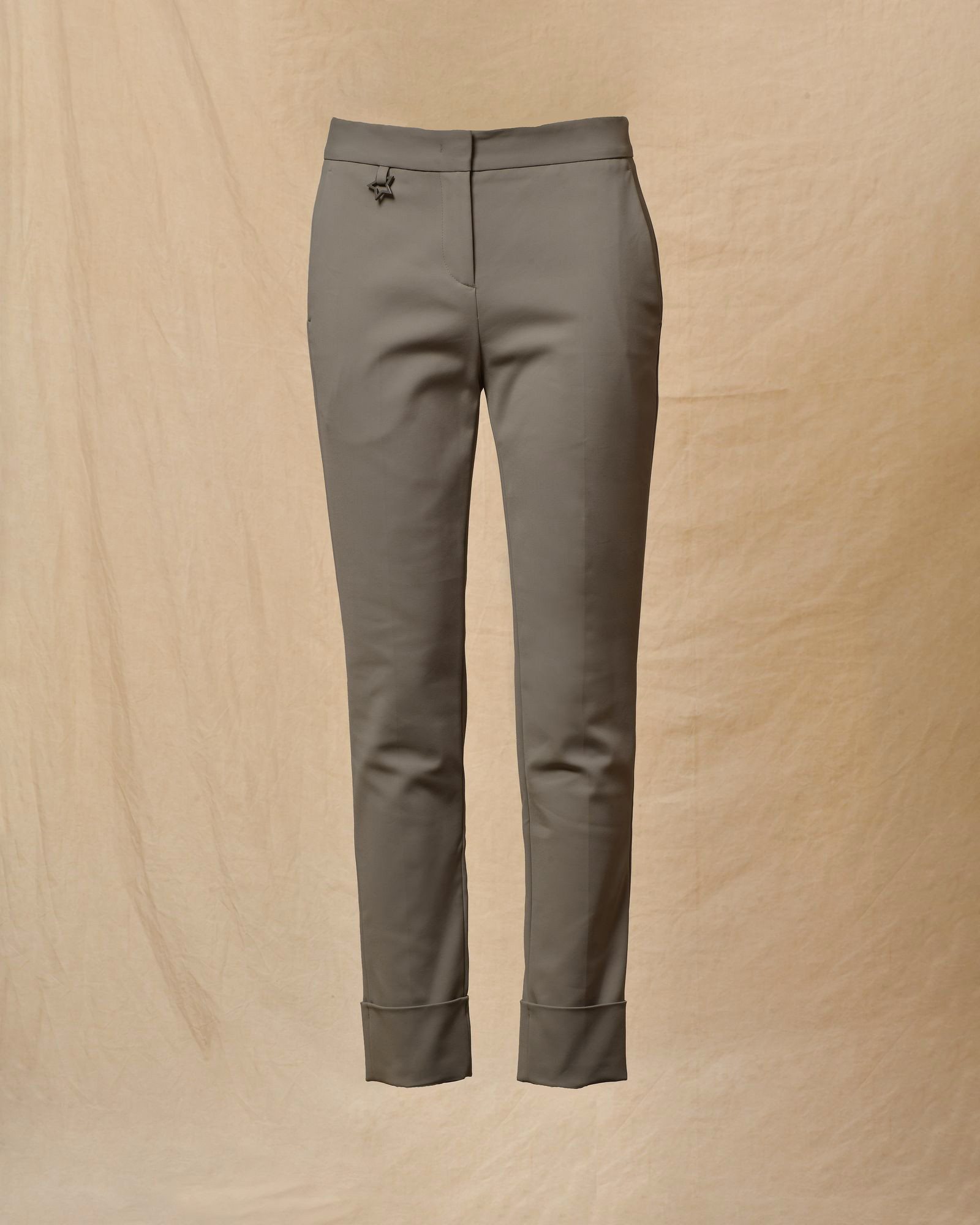 Pantalon en coton gris Lorena Antoniazzi