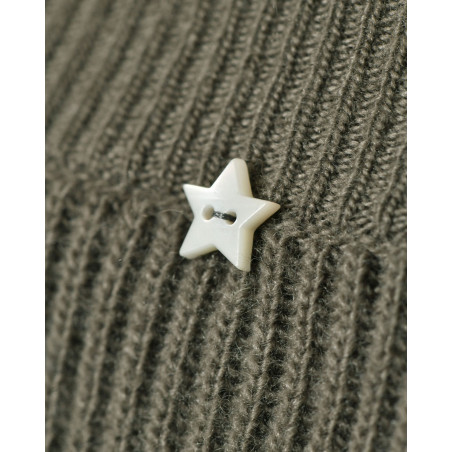 Robe pull en laine kaki Lorena Antoniazzi