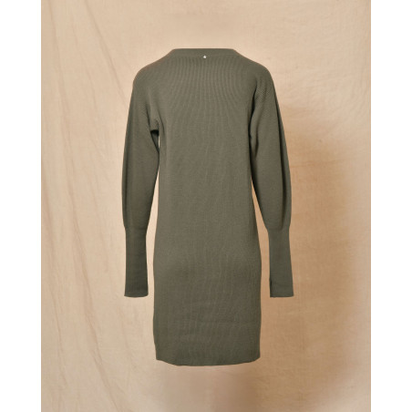 Robe pull en laine kaki Lorena Antoniazzi