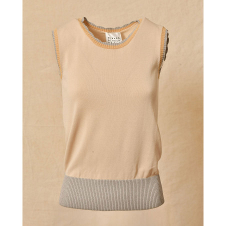 Top sans manches en maille Edward Achour