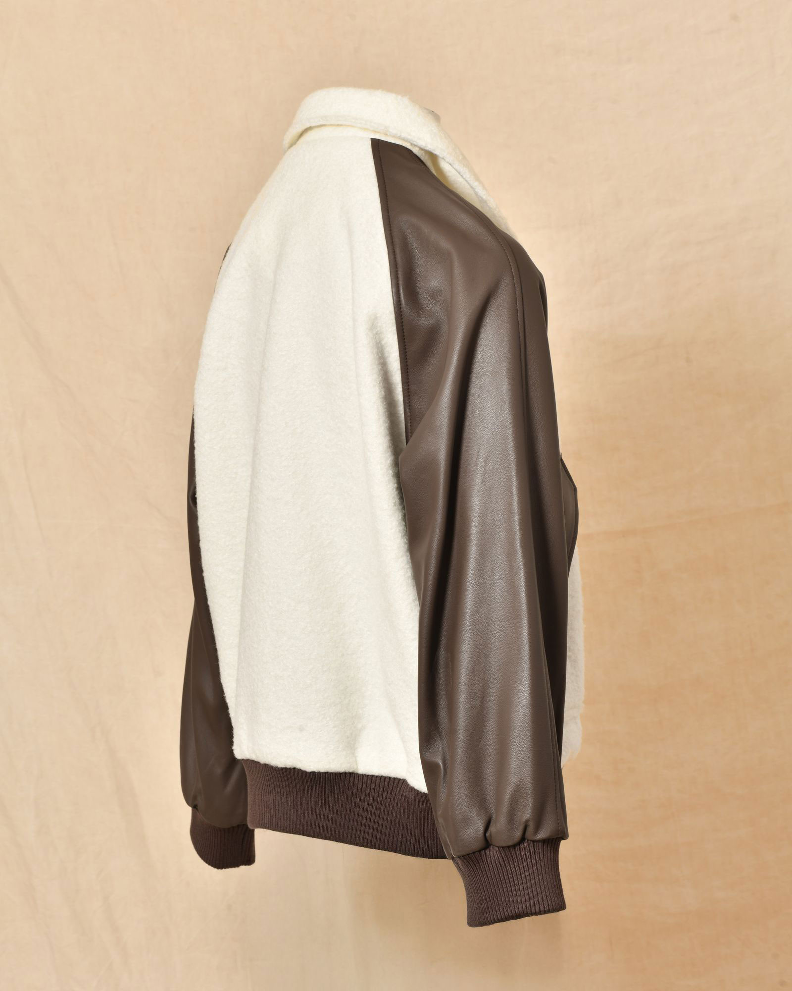 Blouson en cuir et peau lainée Ventcouvert