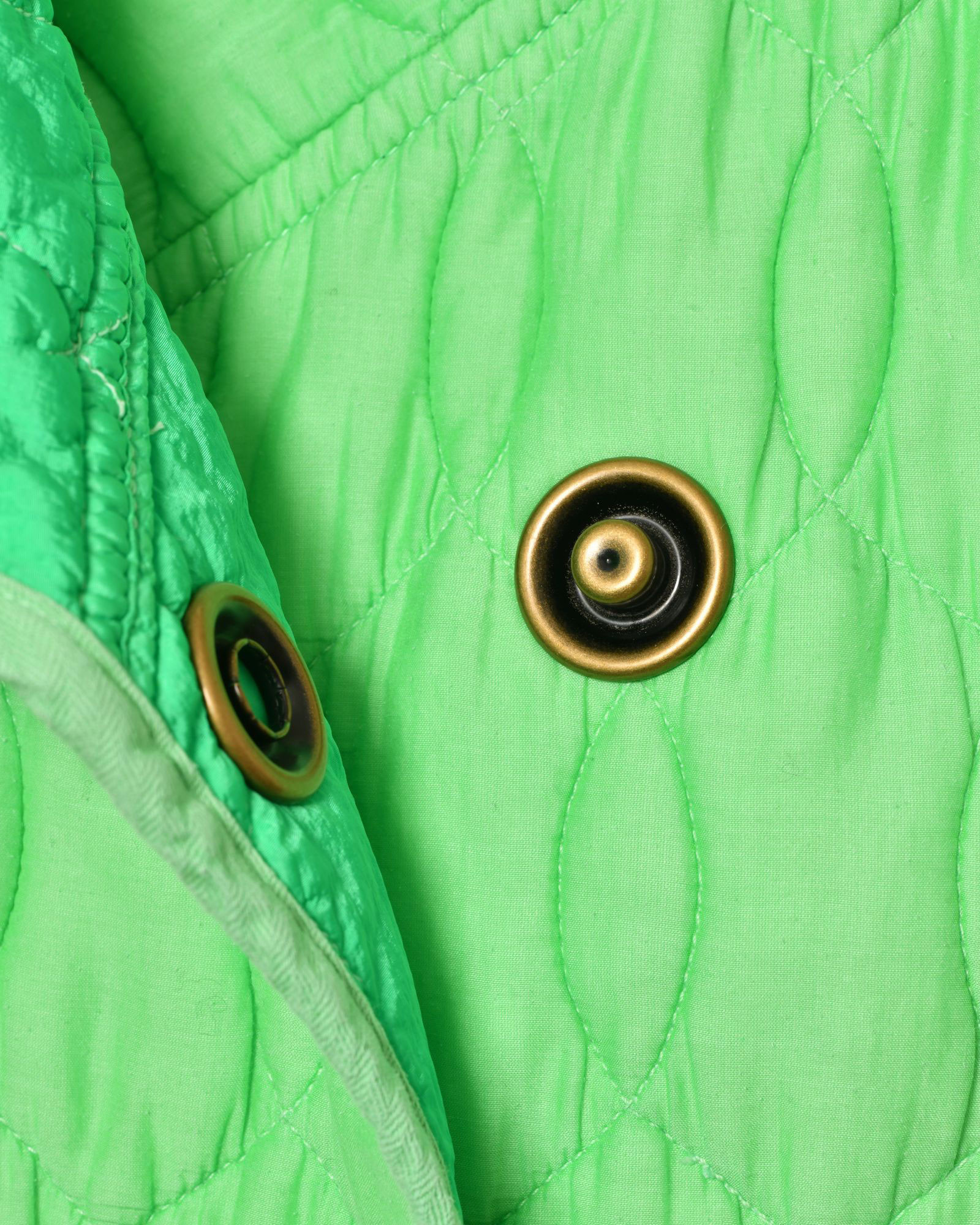 Manteau matelassé sans manches vert Forte Forte