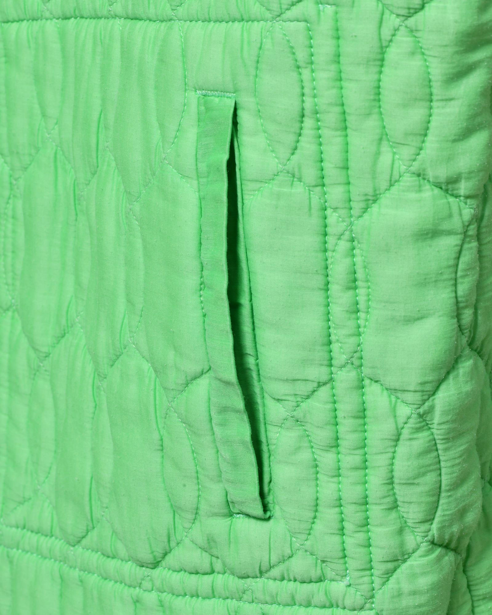 Manteau matelassé sans manches vert Forte Forte