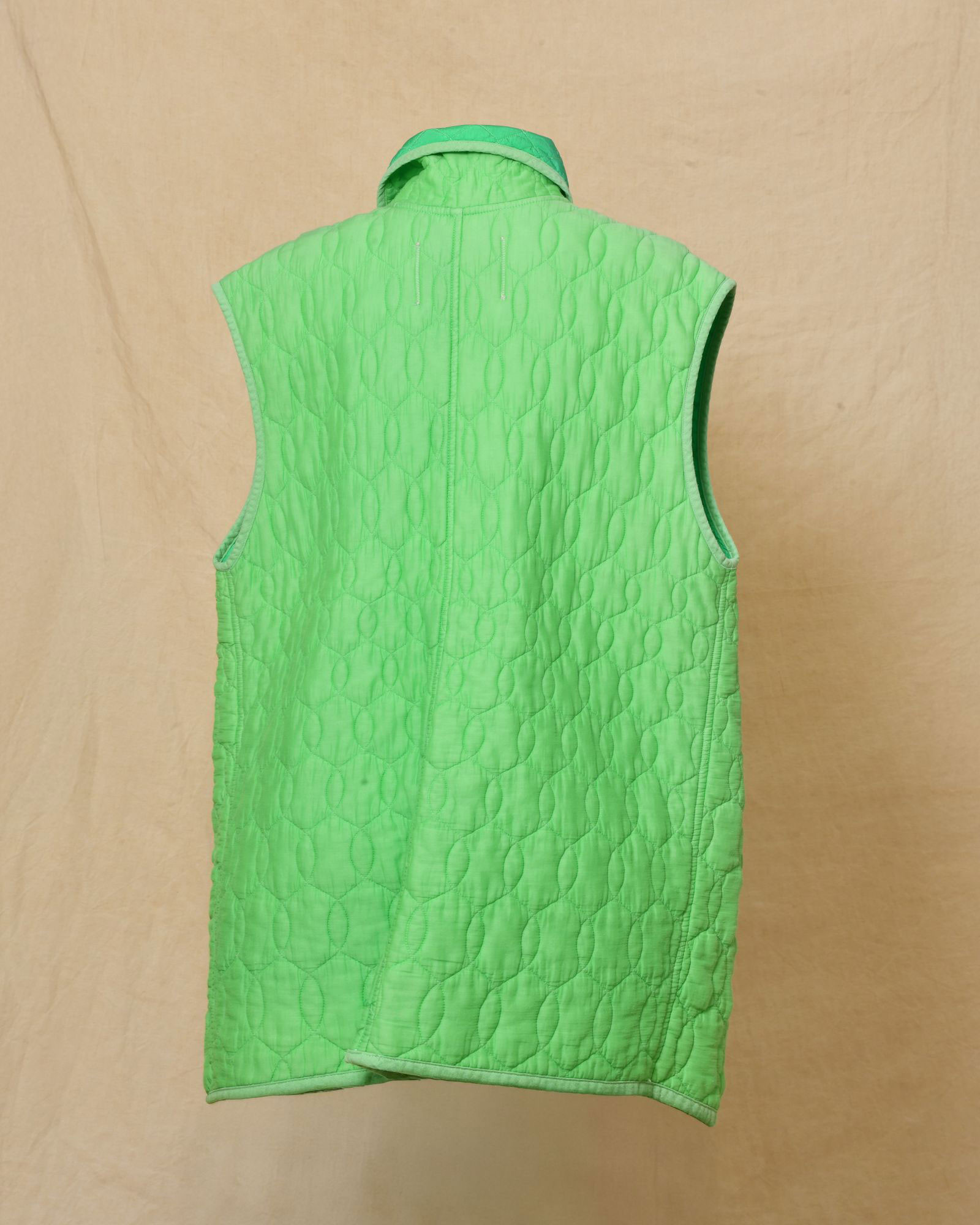 Manteau matelassé sans manches vert Forte Forte